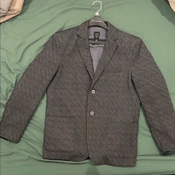 H&M Charcoal Textured Blazer - Picture 1 of 2
